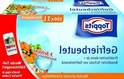 Produktbild von Einweg-Beutel 1 Liter, 100 Stück, transparent, tiefgefroren