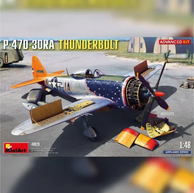 Imagen del producto de MiniArt 1:48 P-47D-30RA Thunderbolt, kit de modelismo de plástico, versión avanzada