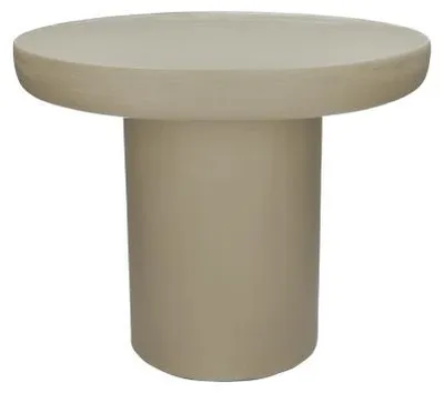Image de Table basse Pomax Piastro, beige | gris, diamètre 50 cm, hauteur 40 cm