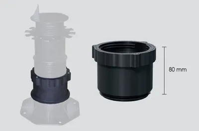 Produktbild von Adapter 80 mm für Terrassenlager