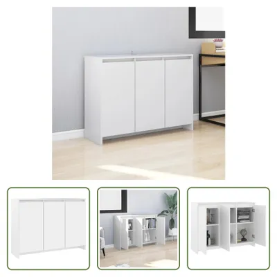Produktbild von The Living Store Sideboard Weiß 102x33x75 cm Holzwerkstoff