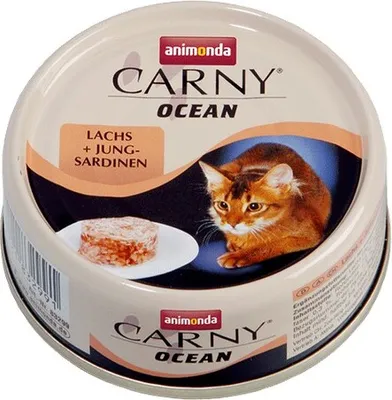 Produktbild von animonda Carny LACHS + JUNGSARDINEN, Adult, jede Rasse, Lachs, 80 g