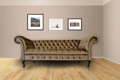 Productafbeelding van Chesterfield-bank, gestoffeerde designbanken, bankstellen, textiel, stoffering, textiel