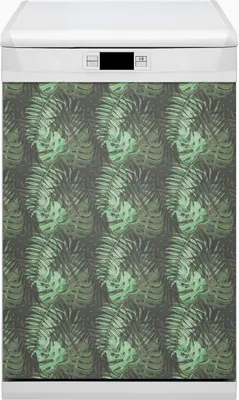 Produktbild von Magnet für Spülmaschine Abwaschbar 45x80 cm Magnet für Spülmaschine Magnetmatte Dekor - Tropenmonster