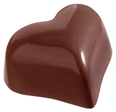 Zdjęcie produktu dla Foremka do czekolady – małe serce 30 x 36 x 19 mm