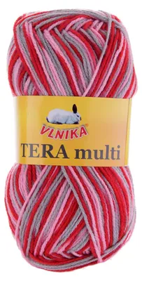 100g Strickgarn Häkelgarn TERA MULTI, Farbwahl - mehrfarbig bunt Farbverlauf