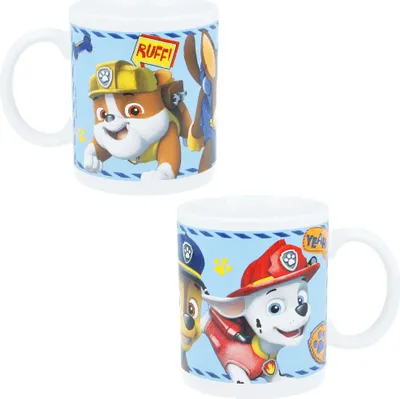 Produktbild von Paw Patrol Chase Rubble Teetasse Tasse Kaffeetasse Geschenkidee 325 ml