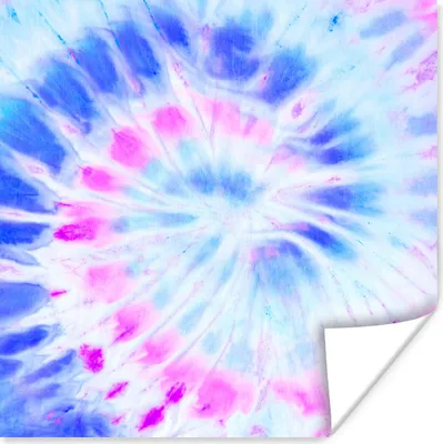 Produktbild von MuchoWow® Poster Sommer - Krawattenfärbung - Lila 50x50 cm - Wohnzimmerdekoration