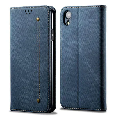 Obrázek produktu pro iPhone XR Pouzdro, Kožené Peněženkové Pouzdro s Magnetickým Uzavíráním a Pouzdro s Funkcí Stojánku pro iPhone XR modré