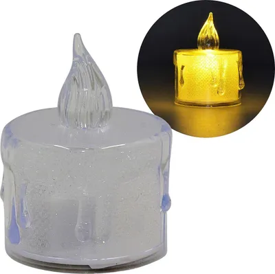 Image de Bougie LED avec pile 5 cm 2700K blanc chaud