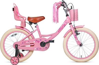 Produktbild von Nogan Butterfly Kinderfahrrad - Mädchenfahrrad - 18 Zoll - Rosa