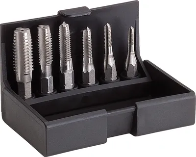 Produktbild von VÖLKEL 6tlg. Einschnittgewindebohrer-Bit-Satz HSS-G 3 - 10 - 67010