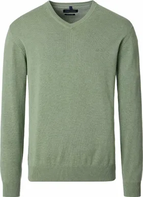Produktbild von CASAMODA Herren Pullover V-Neck Regular Pima-Baumwolle Hellgrün XXL
