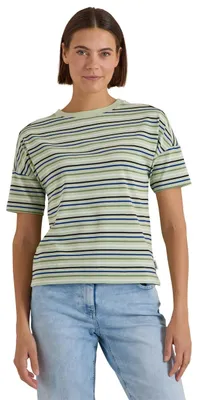 Produktbild von Cecil T-Shirt mit Multicolor Streifen raw Matcha Lime XL