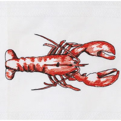 Produktbild von Vista Portuguese Geschirrtuch Lobster weiß 50x70cm