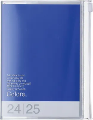 Produktbild von MARK'S 2024/2025 Taschenkalender A6 vertikal, COLORS // Blue