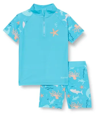 Immagine prodotto di Playshoes: Set da bagno unisex per bambini, con protezione UV, composto da maglietta e pantaloncini da bagno