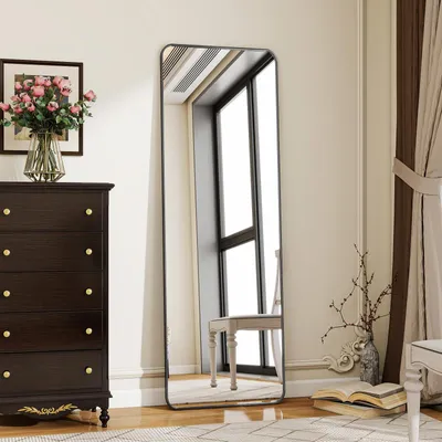 Produktbild von Koonmi Standspiegel 40 x 150 cm, Ganzkörperspiegel Schwarz