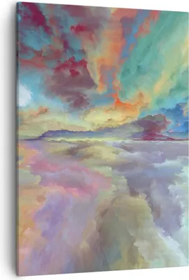 Produktbild von Bild auf Leinwand - Leinwandbild - Einteilig - Abstraktion modern - 50x70cm - Wand Bild - Wanddeko - Wandbilder - Leinwanddruck - Wanddekoration - Leinwand bilder - Wandbild - PA50x70-4027