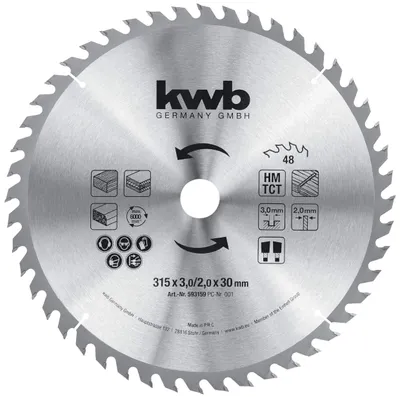 Image de kwb 593159 Kreissägeblatt 315 x 30 mm 1 St. (593159)