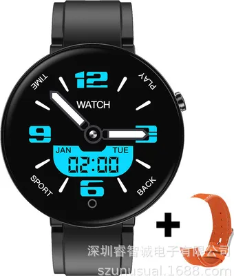 Produktbild von Herzfrequenz Blutdruck Multifunktions-Multi-Sport-Modus Schrittzählung IP67 wasserdichtes Smart Armband schwarz