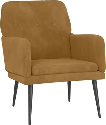 Produktbild von vidaXL Sessel Braun 62x79x79 cm Samt