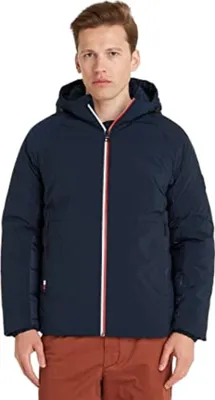 Immagine prodotto di Tommy Hilfiger - Giacca con cappuccio Mix Media Blu - Grande L