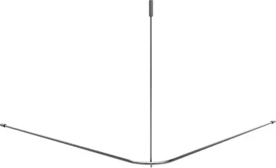Obrázok produktu pre Tyč na záves do sprchy Burschberg 70 x ø 10 mm nehrdzavejúca oceľ kefovaný matný