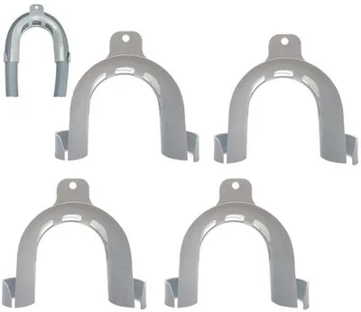 Immagine prodotto di 4 supporti robusti, supporti universali per tubi di scarico, lavatrici, lavastoviglie, rubinetti, accessori per lavatrici, adattatori per tubi di scarico delle lavatrici, tubi di protezione contro la corrosione