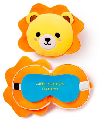 Produktbild von Relaxeazzz Plüsch Löwe Reisekissen & Schlafmaske
