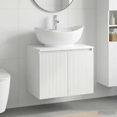 Productafbeelding van Maison Exclusive - Badkameraccessoireset, hoogglanz wit, houtvezel