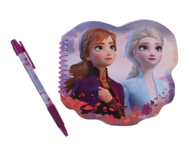 Produktbild von Disney Frozen II Notizbuch-Set, 4-teilig, mit Stift, 15 x 13 cm (L x B)