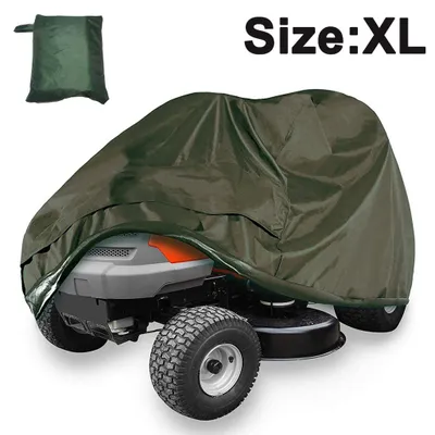 Produktbild von Rasenmäher Abdeckplane Abdeckhaube Abdeckung für Rasentraktor 210D Polysterfasern Wasserdicht UV-Schutz Schutzhülle Garage Staubschutz Wetterschutz Cover Hülle für Rasenmäher