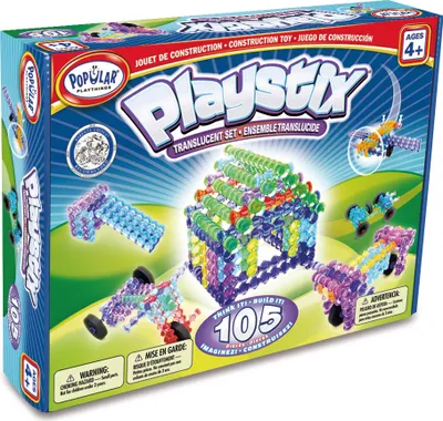 Produktbild von EDUPLAY 120418 Playstix, průhledný, 105 kusů (1 sada)