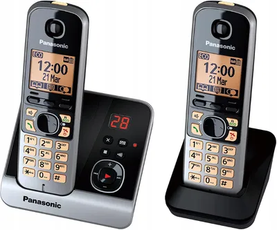 Produktbild von Panasonic Telefon KX-TG6722G, Schnurlos, Farbe: Schwarz
