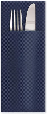 Obrázok produktu pre Vrecká na servítky Premium airlaid, tmavomodré, 40 x 32 cm, 50 kusov.