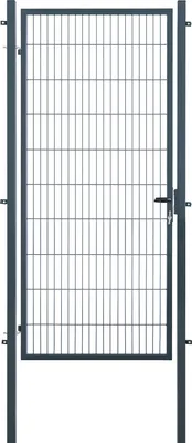 Produktbild von Arvotec Gartentor BxH 120x200 cm mit Schließzylinder und Zaunanschluss Anthrazit Gitterzauntor Stabmattentor Einzeltor Doppelstabmattentor Gartentür