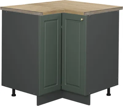 Produktbild von Eckunterschrank Vicco Fame-Line Grün-Gold Landhaus 80.5 cm , AP Eiche, Model 45549