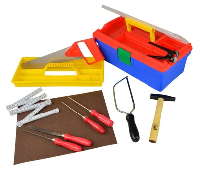 Produktbild von Pebaro 645 Werkzeug-Set Kunststoffbox 11tlg. für Hobby & Schule Bastelset