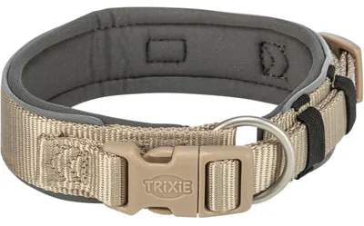 Produktbild von TRIXIE Premium Halsband, extra breit - sand/grafit - 40–48 cm/40 mm
