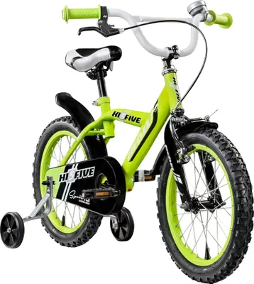 Produktbild von Hi5 Rebel 16 Zoll Kinderfahrrad Fahrrad 105 - 120 cm ab 4 Jahre Mädchen Jungen grün