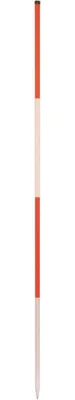 Produktbild von Nedo Baufluchtstab 2m, Stahl, Spitze Rund, Teilung alle 50cm, rot beginnend
