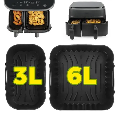 2er-Set Silikon-Backformen für Philips Airfryer 6L/3L