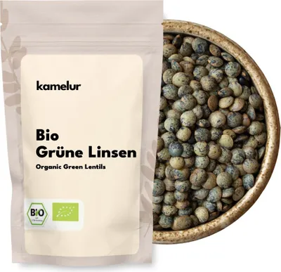 Produktbild von Kamelur® Bio Linsen grün 1 kg