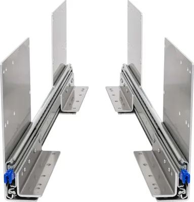 Produktbild von BRASOM Auszugsschienen - Schubladenschienen 900mm, 250kg, 36 inch, mit hohe Bodenmontage und Schubladenhalterungen, Heavy Duty, Lock in/aus Schubladen Schienensystem, Kugellager, links und rechts