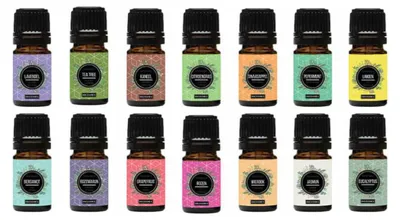 Immagine prodotto di Oli essenziali SensaHome da 14 pezzi - 100% puri e naturali - adatti al diffusore di aromi - set con oli essenziali