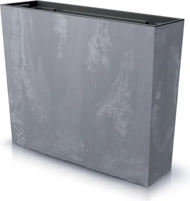 Produktbild von Blumenkasten Blumentopf Balkonkasten Einsatz 58x18x50 cm Grau beton optik