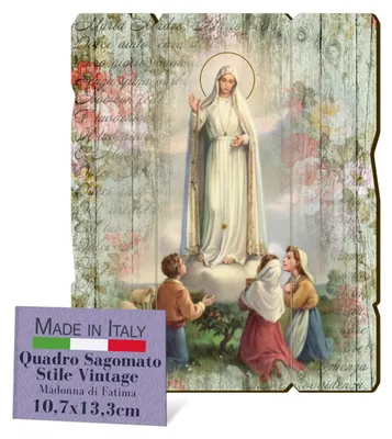 Madonnenbild aus Pappelholz, 8 mm, 10,7 x 13,3 cm