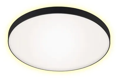 Produktbild von LED Deckenleuchte Deckenlampe 18W schwarz Metall-Kunststoff Ø35,5cm Briloner