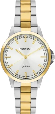 Produktbild von Klassische Damenuhr Classic 35 mm Silber-Gold Quarzwerk Edelstahl